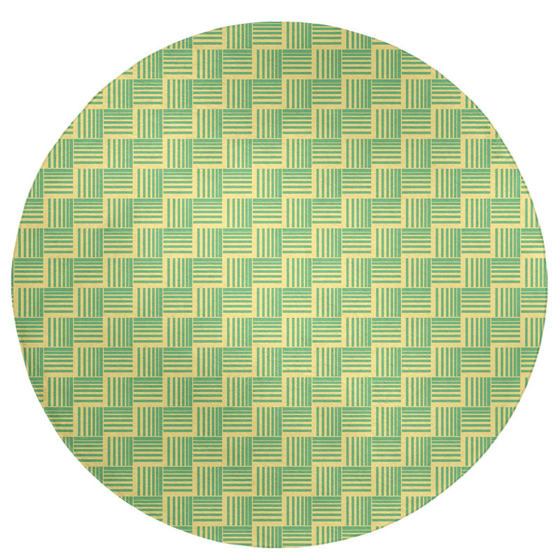 Chenille Indoor Rug, Round 5'
