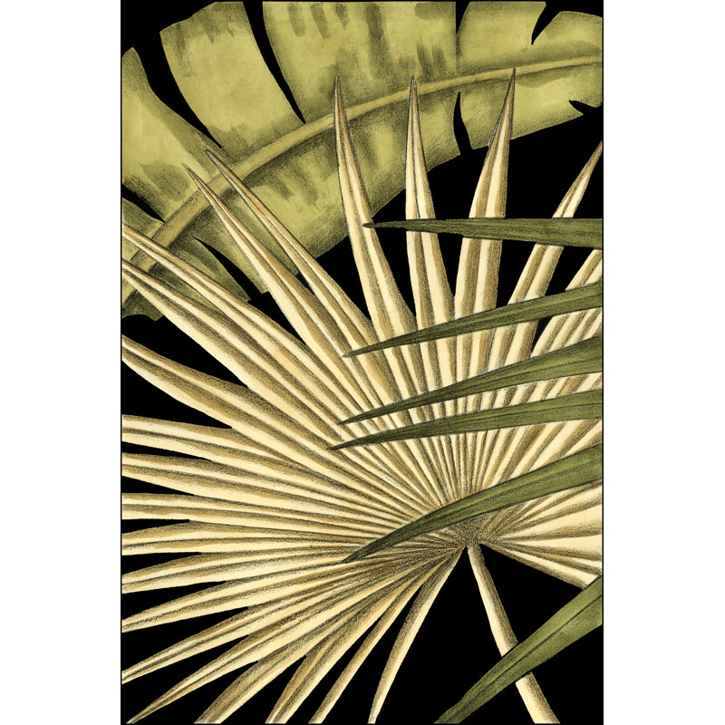 Feuilles tropicales rustiques I, H 12 po x l 8 po x P 1,25 po