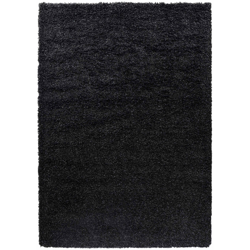 Esterly Solid Colour Shag Area Rug, Rectangle 160 x 230cm