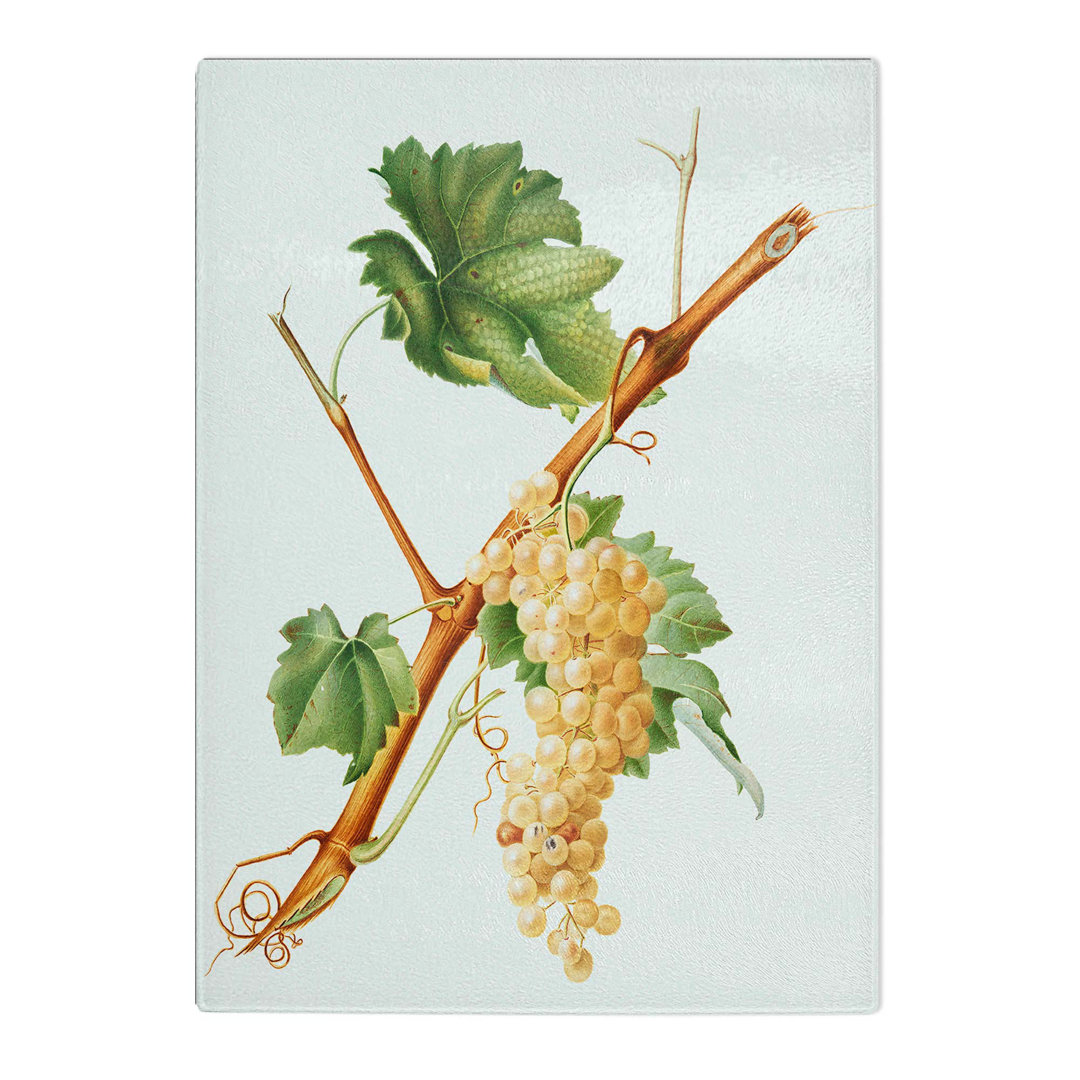 Tempered Glass Vermentino Grapes by Giorgio Gallesio Chopping Board