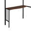 Lit mezzanine simple en métal avec bureau, échelle et garde-corps, lit mezzanine pour chambre à coucher-37726104