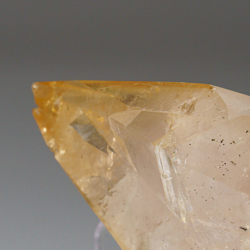 Twinned Golden Calcite Crystal from Elmwood Mine, Tennessee (0.17 Lbs)