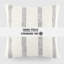 Striped Cotton Throw Pillow