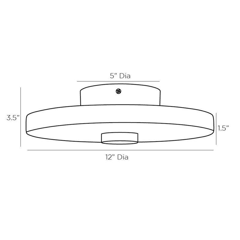 Moers 1 - Light LED Flush Mount
