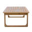 Tables de patio durables, conception moderne en bois d'acacia de 39,96 pouces pour terrasse