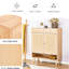Armoire de chambre à coucher moderne, améliore l'armoire à chaussures minimaliste avec du bois-366457436-366457437