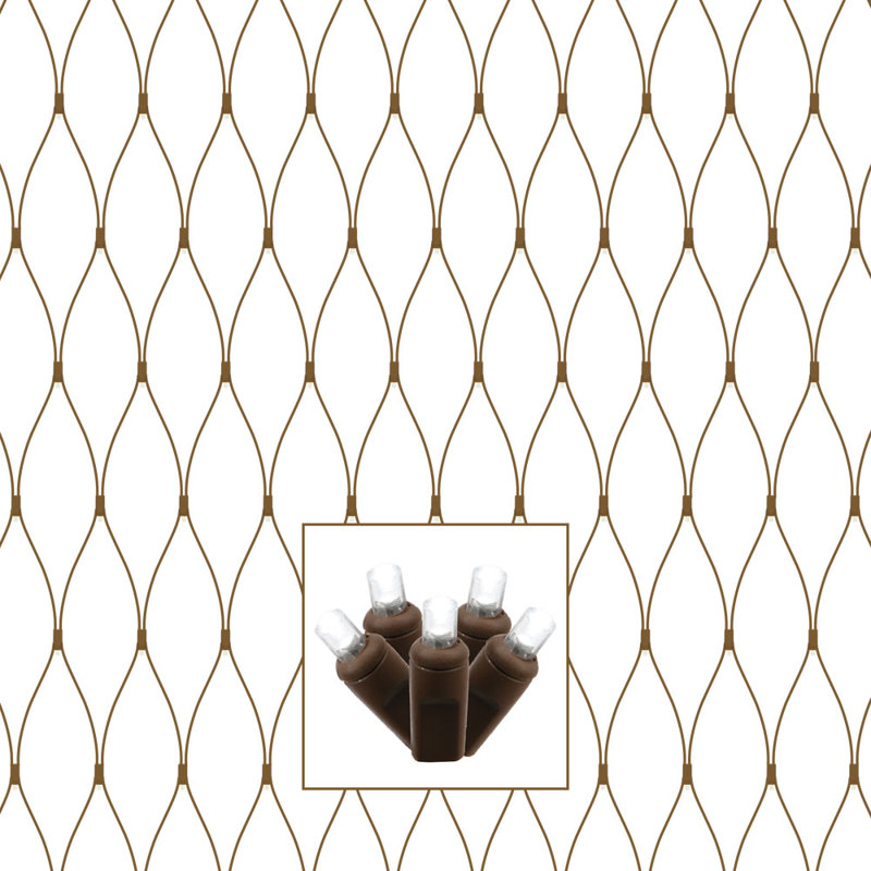 Tree Trunk Wrap Net Lights, Pure White