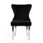 Monroe Diamond Pattern Upholstered Side Chairs With Gold Frame (Set Of 2)-179854862-179854848