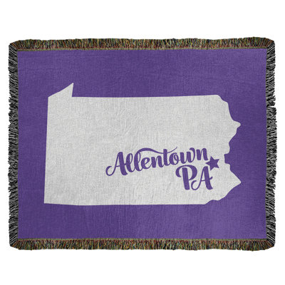 Jeté en coton tissé allentown pennsylvanie