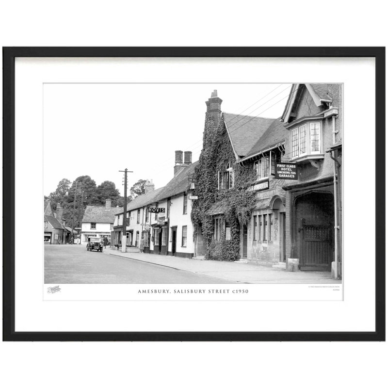 Amesbury, Salisbury Street C1950 - Single Picture Frame Print, 28cm H x 36cm W x 2.3cm D