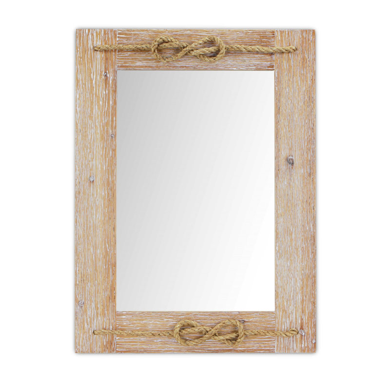 Weatherford Wood Flat Wall Mirror