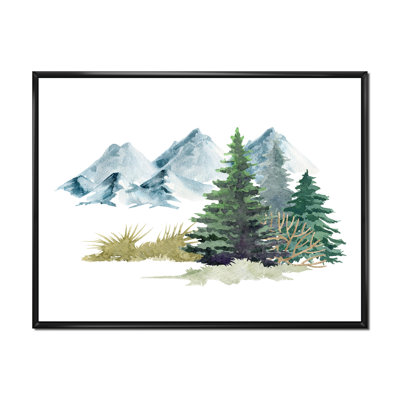 " Pine Trees In Mountain Landscape "