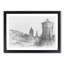 View of Edinburgh Skyline in Abstract - Picture Frame Graphic Art Print-55764033-55764035