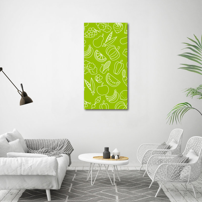 Somerville Vegetables And Fruits - Wrapped Canvas Print