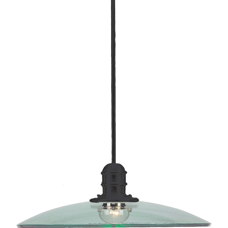 Luminaire suspendu intérieur simple à 1 lumière Edo avec verre transparent Edo 
