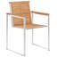Murtaza Stacking Patio Dining Armchair with Cushion