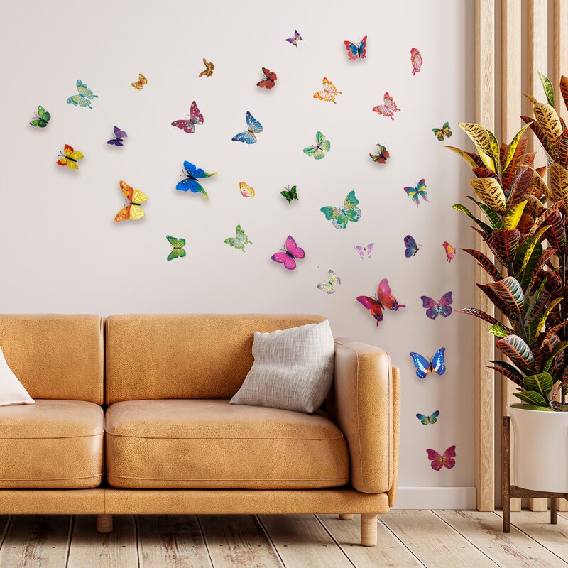 Ebern Designs Forbush Insects Non-Wall Damaging Wall Decal & Reviews ...