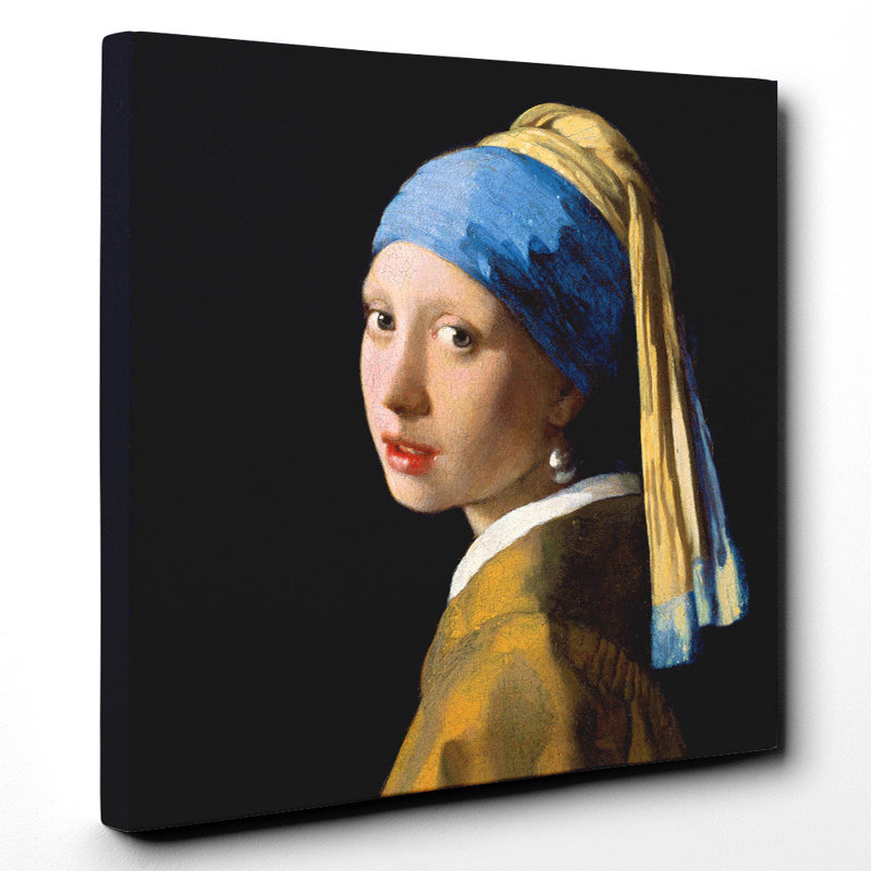 Johannes Vermeer - Wrapped Canvas Painting, 35cm H x 35cm W
