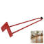 Pied de meuble en épingle à cheveux 36 po ROUS Hardware - Pied de table Mid-Century en acier - rose (rouge), 1 unité-438783280-438783285