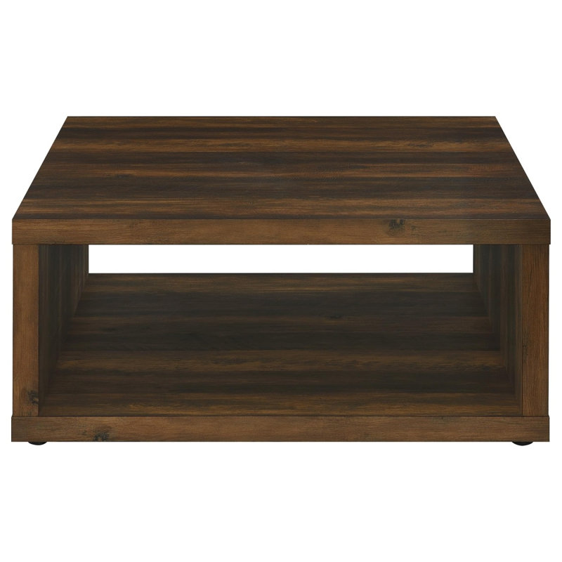 Flint Dark Pine Square Engineered Wood Coffee Table, Brown