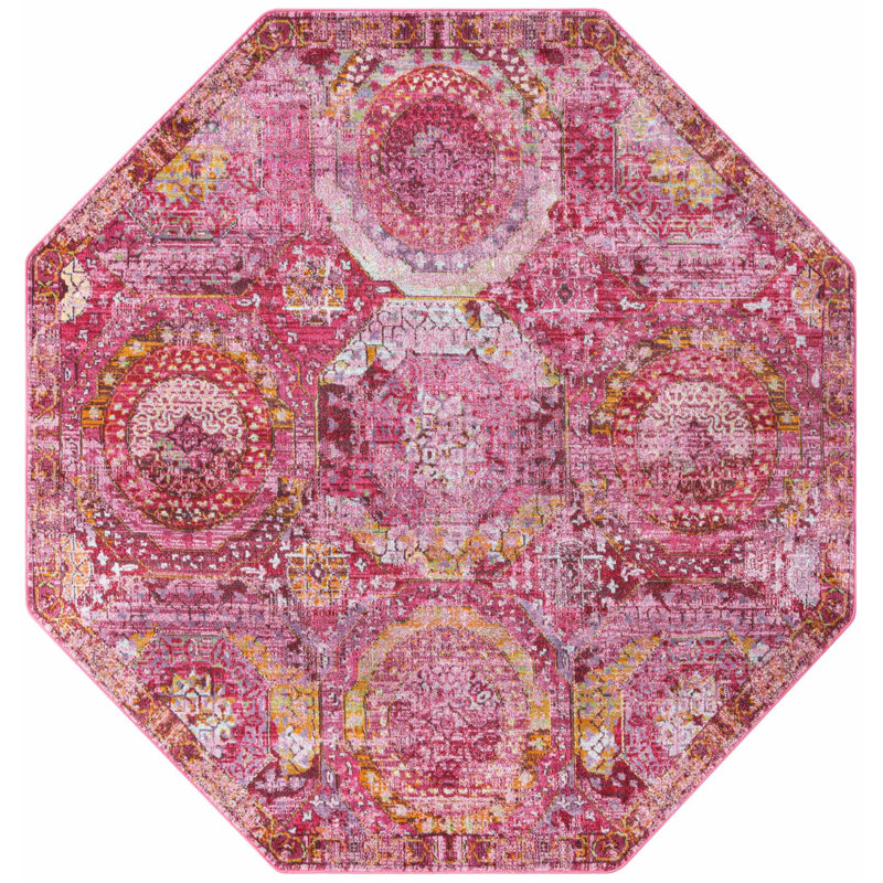 Mekeba Oriental Indoor Rug, Octagon 7'1"