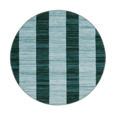 Tapis d'intérieur et d'extérieur à carreaux bleu