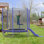 Trampoline 7 pi pour enfants avec filet de sécurité, glissade et échelle, assemblage facile, trampoline récréatif extérieur hexagonal régulier, mauve