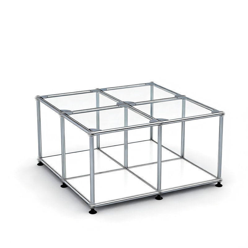 Armoire de rangement moderne, buffet modulaire en métal, crédence de bureau polyvalente en acier et buffet pour le salon, la cuisine et le bureau personnel
