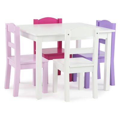 Ensemble de table rectangulaire et de chaises pour enfants 5 pièces Newfolden