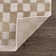 Jasha Checkered Beige/Brown Area Rug