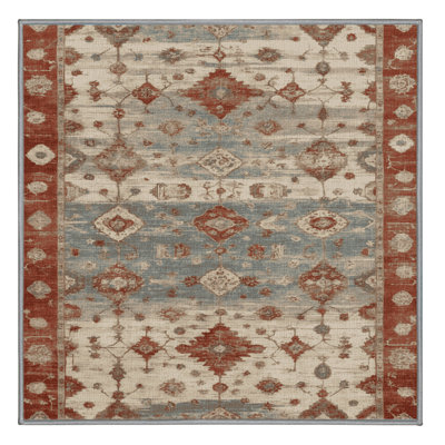 Machine Washable Overdyed Gray Area Rug