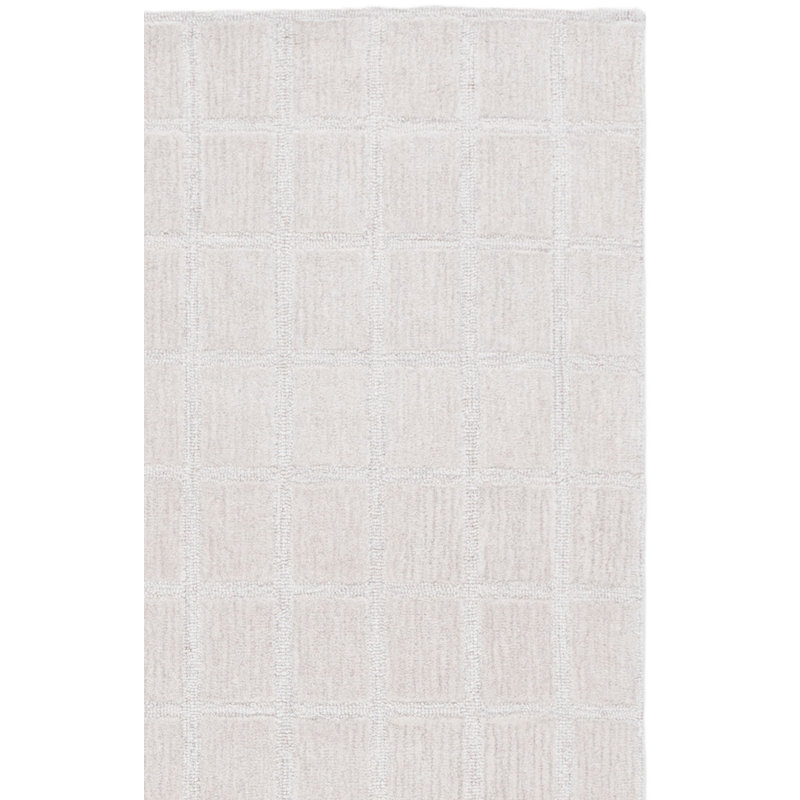 Genre Hand Woven Wool;Cotton Solid Color Rug, Rectangle 4' x 6'