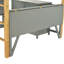 Lit mezzanine en bois avec armoire de rangement intégrée et cubes, bureau pliable-1156843145-1156843144