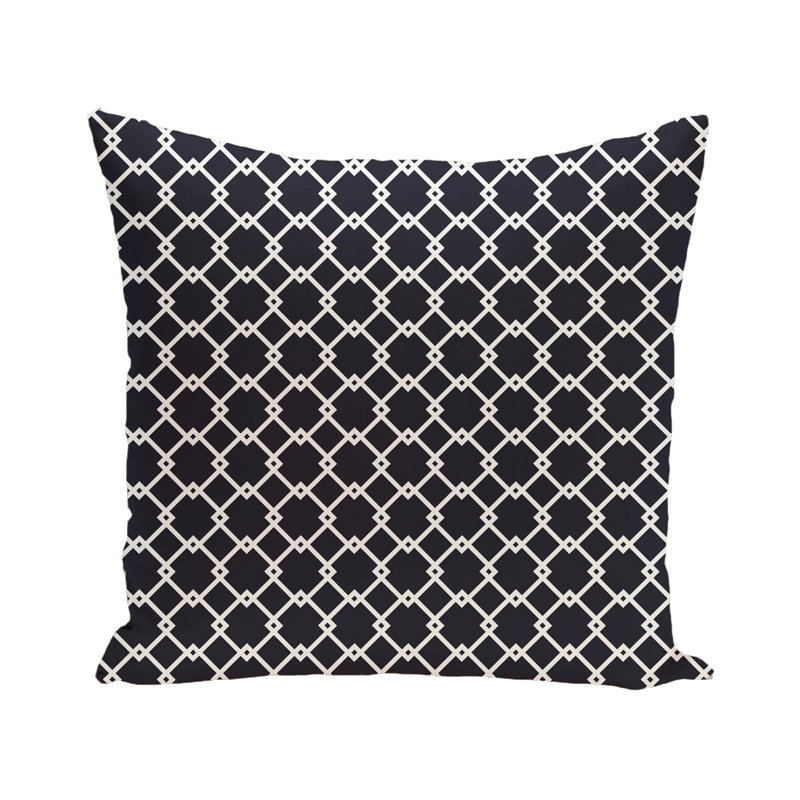 Housse et insert de coussin carré Link Link, Bleu marine, H 18 po x l 18 po