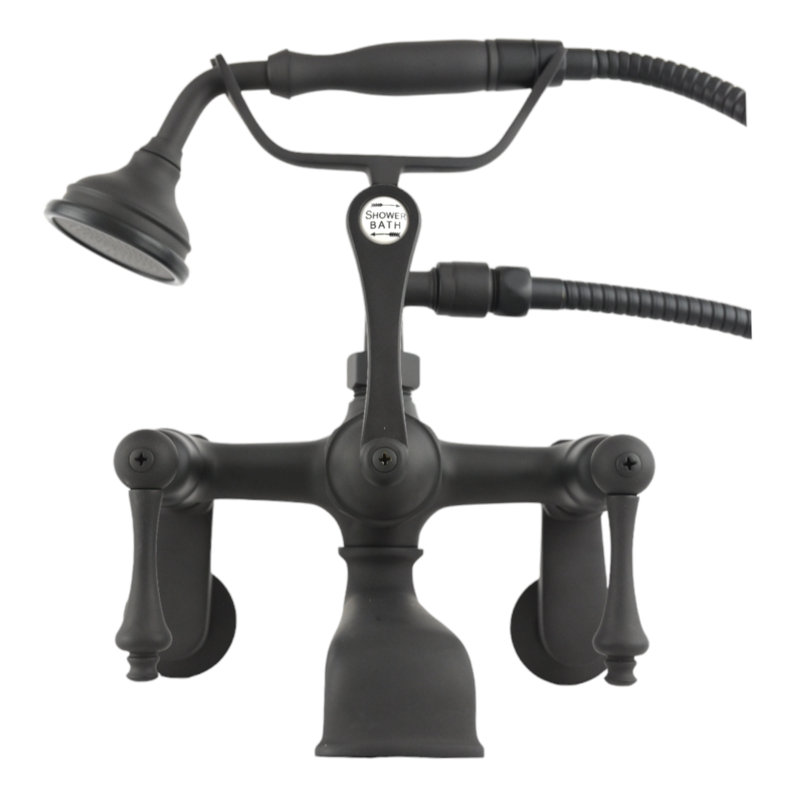 Robinet de baignoire pour baignoire avec douchette British par Strom Living, Bronze huilé