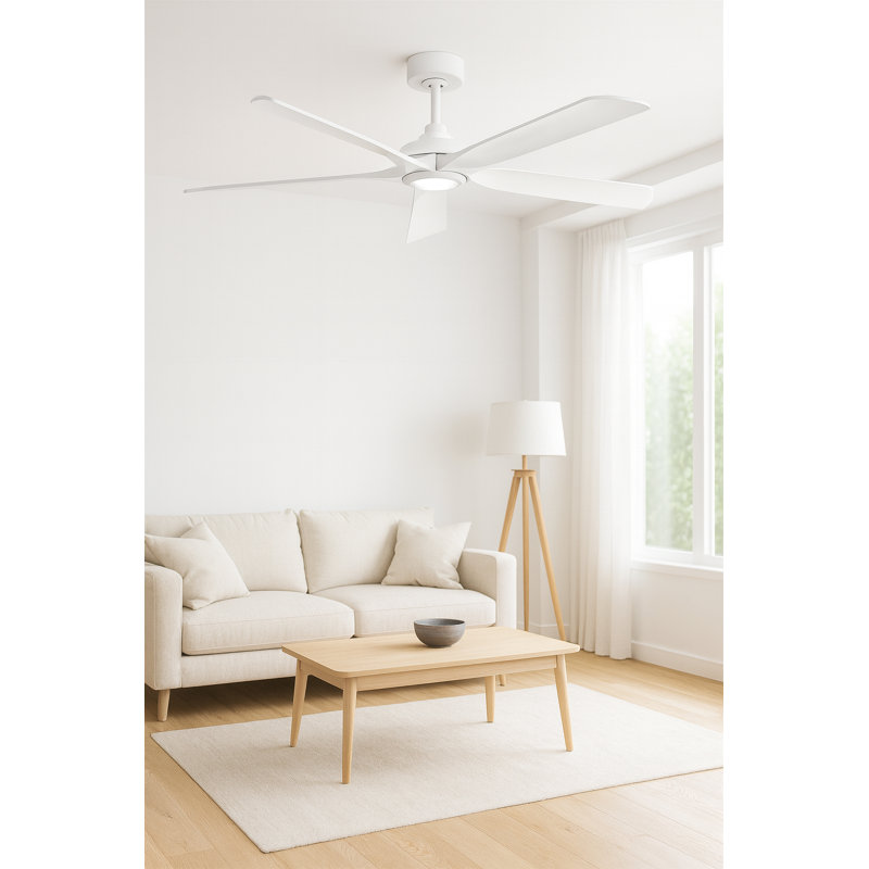 Hinkley Layton Ceiling Fan, White, Matte White