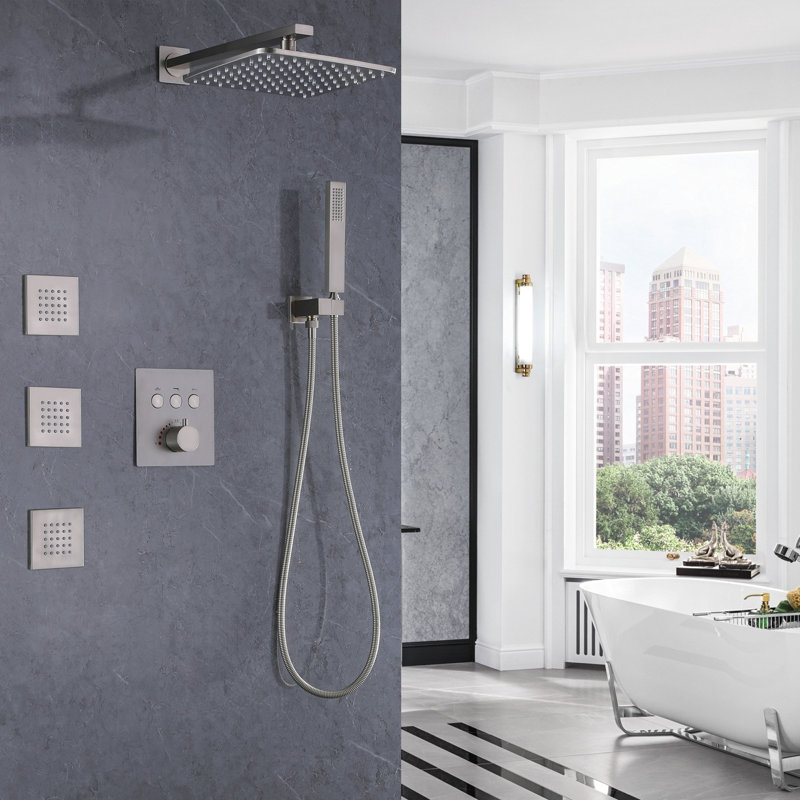 Thermostatic All-In-One Kit with Rough in-Valve