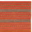 Tapis orange / rouge en coton tissé à plat Bokara Hills-21204814