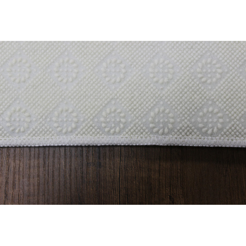 Premium Hall Carpet, 3.3 x 6.6 Feet, 100% Polyester, 0.3 in Pile Height | Antibacterial, Non-Slip Underside, Machine Washable | Elegant 3D Digital Print Design, Perfect for Entryways & Living Rooms