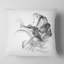 «Woman and Smoke Double Exposure» - Coussin à imprimé portrait-29598436-29598440