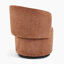 Tanard Upholstered Fabric Round Swivel Accent Armchair - Elegant Stylish Cylindrical Design-1296184708