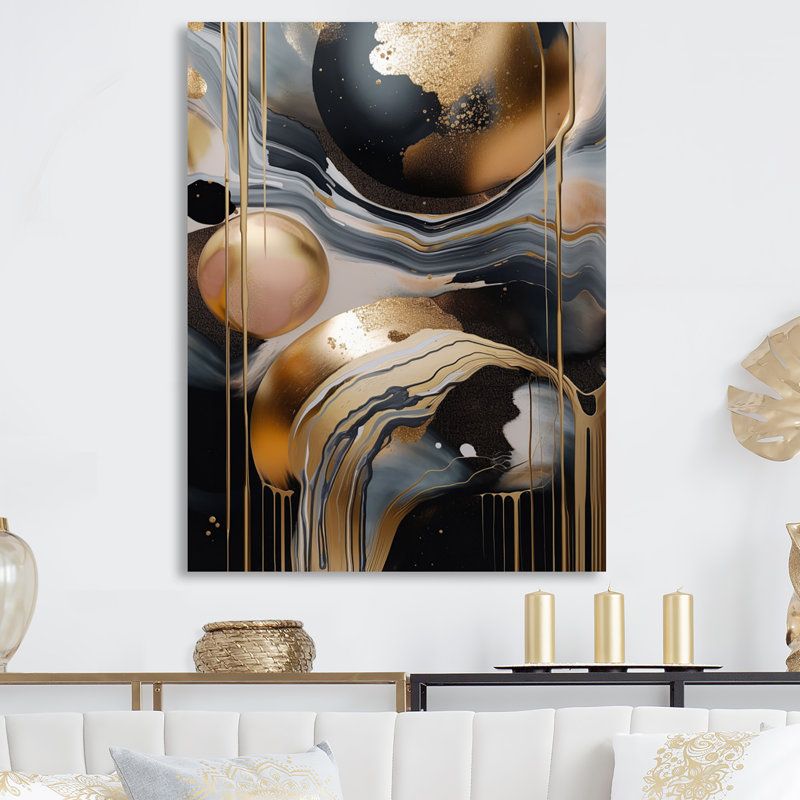 Décoration murale Kanami Kanami Marbré Euphoria V, H 20 po x l 12 po x P 1 po