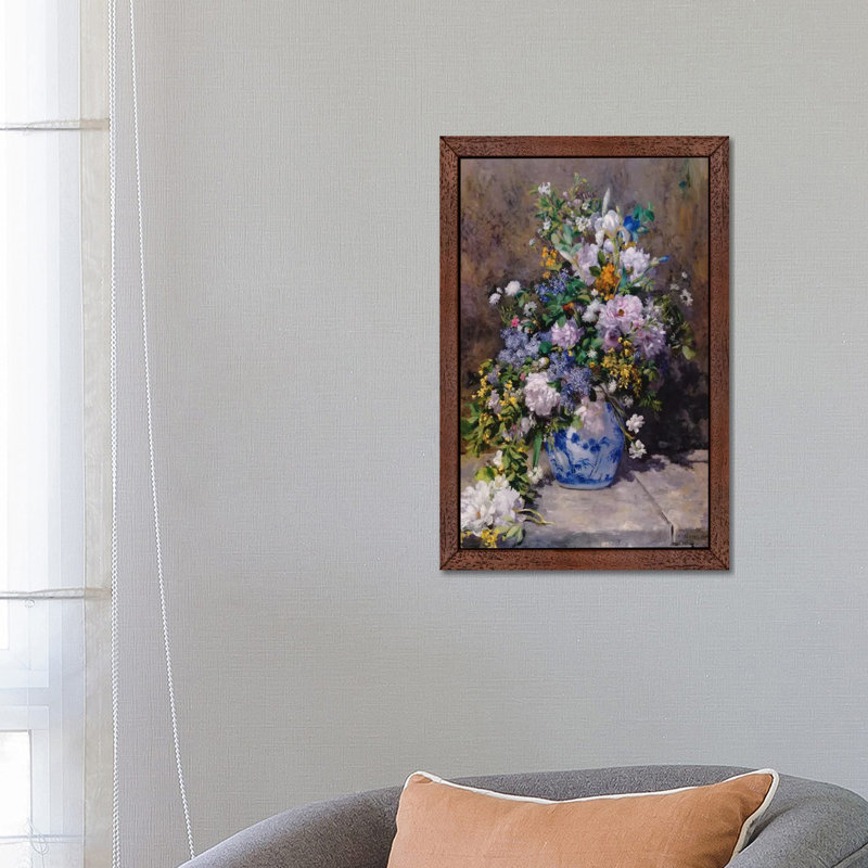 Spring Bouque (grande Vaso Di Fiori) by Pierre-Auguste Renoir - Painting on Canvas, Brown, 66.04 cm H x 45.72 cm W