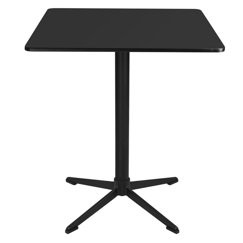 Table de salle à manger 27,56 "piédestal, Noir, noir, noir, noir