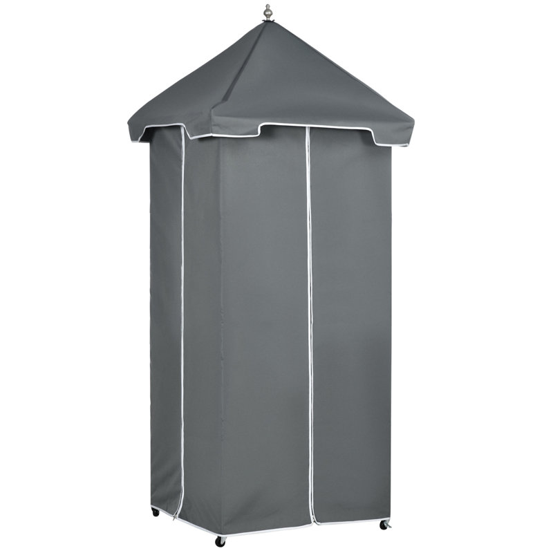 Outsunny Outdoor Towel Valet Caddy