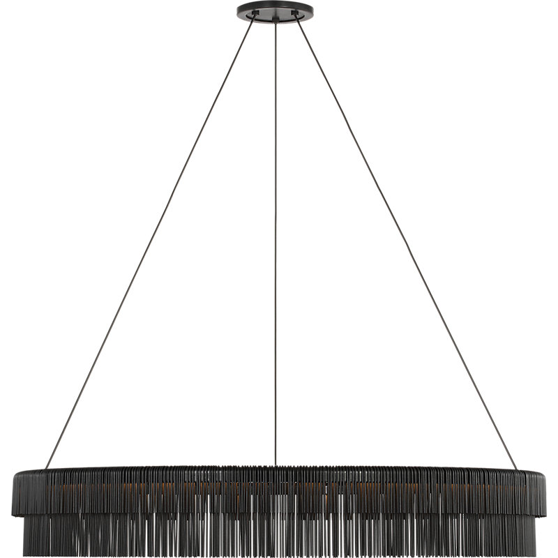 Kelly Wearstler 1 - Light LED Chandelier, 6.25" H x 40" W x 40" D, Aged Iron