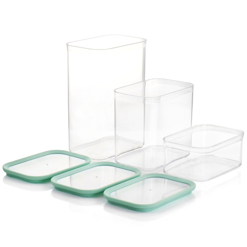 Mint Green BPA-Free Plastic Food Storage Set