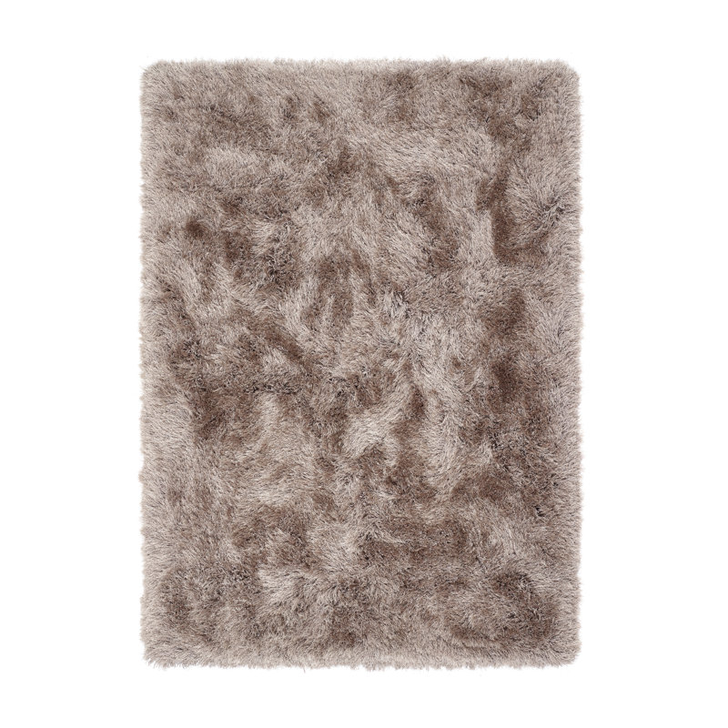Barksdale Shaggy Area Rug Mink, Rectangle 60 x 120cm