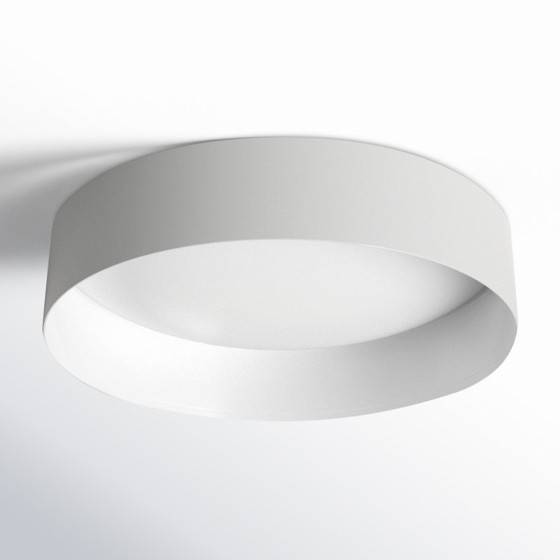 White Acrylic LED Flush Mount Ceiling Light