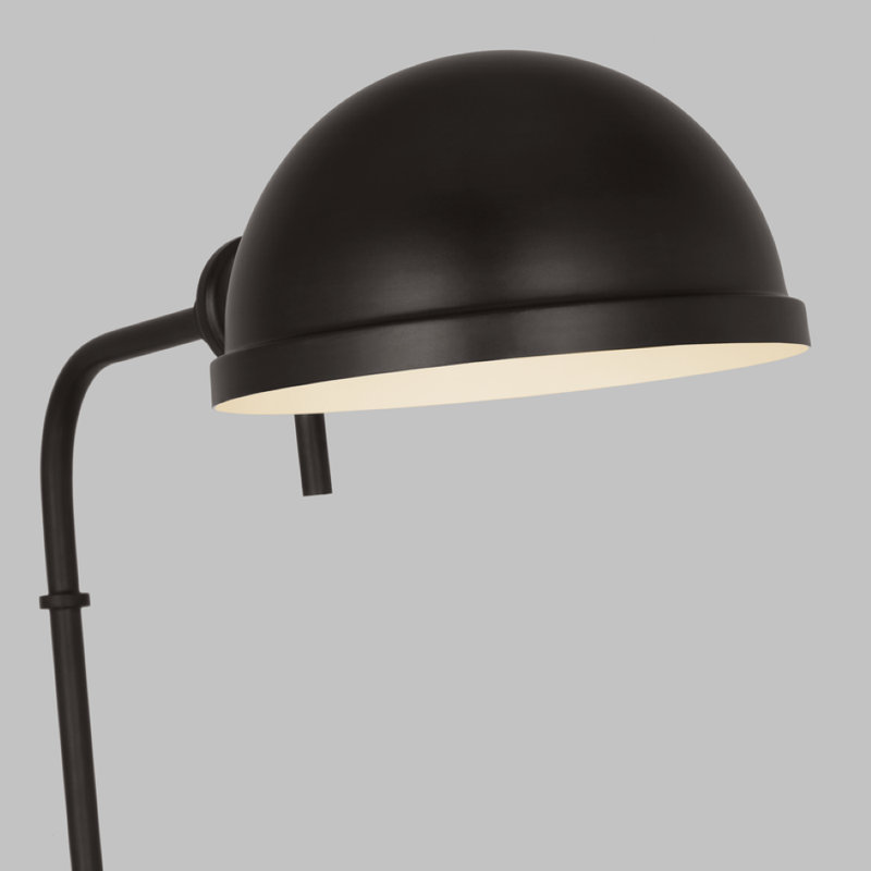 Belmont Task Floor Lamp, Aged Iron